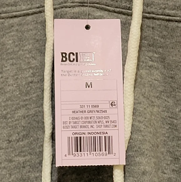 Wild Fable Women's Cropped Hoodie - Heather Grey - Picture 3 of 5